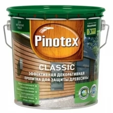 Декоративная пропитка для защиты древесины PINOTEX CLASSIC NW (светлый дуб; 2.7 л) 5195465