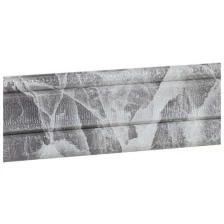 Самоклеящийся ПВХ плинтус 3D черно-белый, текстура, 2,3м