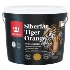 Краска интерьерная матовая Tikkurila Endangered Colour Siberian Tiger Orange, 2,7 л