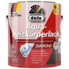 Акриловая эмаль Dufa AQUA-HEIZKORPERLACK; на водной основе для отопительных приборов 2,5л