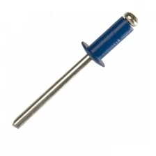 Заклепка вытяжная 4.8х12 мм алюминий/сталь, RAL 5005 (150 шт в пласт. конт.) STARFIX (Цвет сигнальный синий) (SMP2-97901-150)
