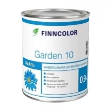 Эмаль FINNCOLOR (0,9 л, Garden 10С, для внутренних раб, бесцветный, матовый. (0313))