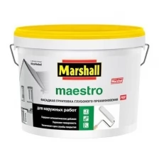 Грунт MARSHALL PAINTS Marshall Maestro, фасадный, глубокоматовый 10 л.