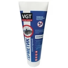 Герметик акриловый для ванной, санитарный VGT бесцветный, туба (250гр)