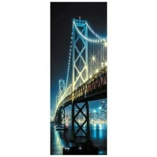 Фотообои Milan Ночной мост, M 112, 100х270 см, виниловые на флизелиновой основе