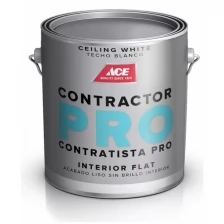 Потолочная краска для стен Contractor Pro Ceilling, 3,78, Ultra White, Ace Paint
