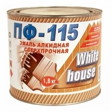 Эмаль ПФ-115 сверхпрочная WHITE HOUSE, салатная, 1,8 кг