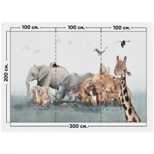 Фотообои / флизелиновые обои Животные Африки 3 x 2 м