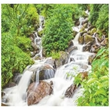 Фотообои белиссимо Горный водопад 2,1х2,0 м. обои/обои фото