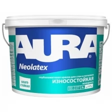 Краска износостойкая для стен и потолков Aura Neolatex 0,9л