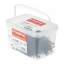 Саморез 3.5х32 мм для монтажа ГКЛ к металлу, фосфат (2.5 кг в пласт ведре) STARFIX (SMB1-96514-25)
