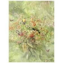Фотообои Milan Райская птичка, M 468, 400х270 см, виниловые на флизелиновой основе