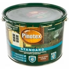 Универсальная декоративная пропитка для защиты древесины PINOTEX STANDARD (красное дерево; 9 л) 5270603