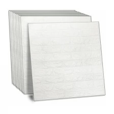 Панели для стен / стеновые панели 3D самоклеящиеся, белые, 10 шт., 70х77 см, DASWERK, 607988, 607988