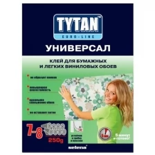 Tytan (Титан) Euro-line Универсал клей для бумажных и легких виниловых обоев 250г, 7017152