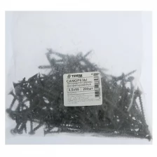 Саморезы гипсокартон-дерево тундра krep 3.5x55 мм, фосфатированные, 200 шт.