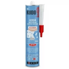 Клей монтажный быстрой фиксации Kudo KBK 400, каучуковый, 300 мл, бежевый