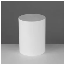 Мастерская Экорше Геометрическая фигура цилиндр, 20 см (гипсовая)