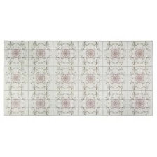 Панель ПВХ Мозаика Цветочный орнамент 960х480 мм