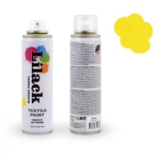 Аэрозольная краска для ткани LILACK Fabric Design, 220 мл, несмываемая Цвет: Жёлтый