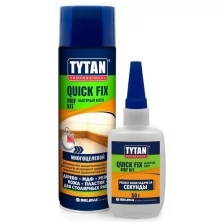 Клей двухкомпонентный цианакрилатный TYTAN для МДФ проз 200мл/50г 62925P