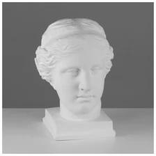Гипсовая фигура голова Венеры Милосской «Мастерская Экорше», 22 х 32 х 35 см