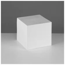 Геометрическая фигура куб «Мастерская Экорше», 15 см (гипсовая)