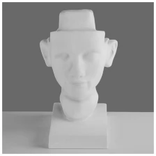 Гипсовая фигура голова Нефертити (стилизованная) «Мастерская Экорше», 17 х 17 х 30 см