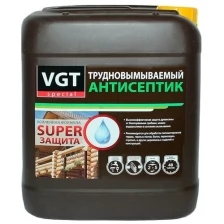VGT трудновымываемый антисептик для наружных и внутренних работ, зеленый (5кг)