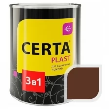 Краска по металлу CERTA 3 в 1 (по ржавчине; шоколад; 0.8 кг) KRGL0041