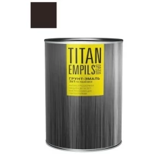 Грунт-эмаль для металлических поверхностей 3 в 1 Ореол Титан гладкая шоколадно-коричневая RAL 8017 2,7 кг.