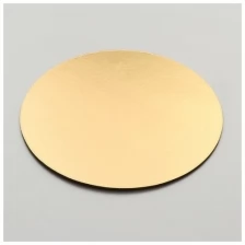 Подложка усиленная, розовый-золото, 24 см, 3,2 мм