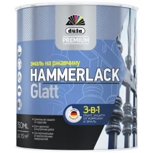 Эмаль Dufa Premium Hammerlack 3-в-1 гладкая RAL 9010 белый 750мл