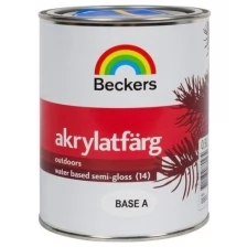 BECKERS AKRYLATFARG краска полуматовая, фасадная, универсальная, Bas A (0,9л)