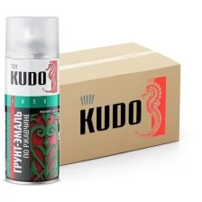 Грунт-эмаль по ржавчине KUDO, сигнальный белый, аэрозоль, 520мл, упаковка 6 шт.
