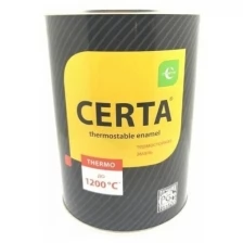 Термостойкая антикоррозионная эмаль CERTA до 700 С черный RAL 9004 0,8кг CST00036