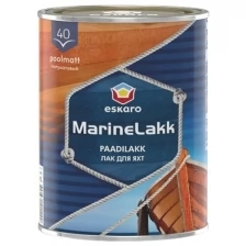 Лак яхтный полуматовый уретан-алкидный Eskaro Marine Lakk 40, 0,95л