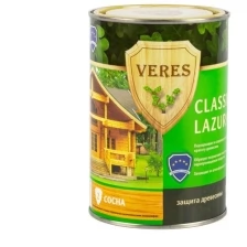 Декоративная пропитка для дерева Veres Classic Lazura №2, матовая, 0,9 л, сосна
