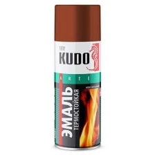 Эмаль Kudo термостойкая 5006, аэрозоль, красно-коричневая, 520 мл KU-5006 .
