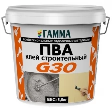 Клей ПВА строительный Гамма, 5 кг