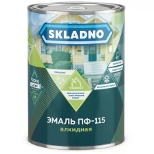 Престиж Холдинг эмаль ПФ-115 "SKLADNO" салатная 0,8 КГ (1/14), 5 шт.