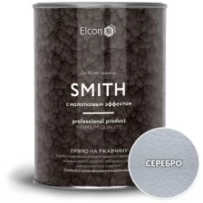 Краска Elcon Smith с молотковым эффектом, черная, 10 кг