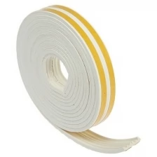 Уплотнитель резиновый TUNDRA krep, профиль Е, размер 4 х 9 мм, белый, в упаковке 6 м TUNDRA 3794726 .