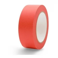 ColorExpert RedLine Малярная лента клейкая экстра тонкая универсальная 150 дней (Красный, 25мм, 50м)