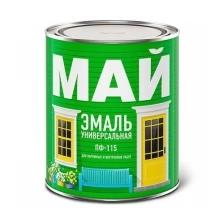 Эмаль МАЙ ПФ-115 зеленая, банка 1,9 кг Ярославские краски 3585676 .