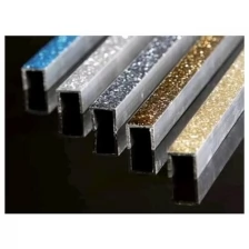Профиль Glitterato интерьерный 10х10х1мм 1м алюминий серебро