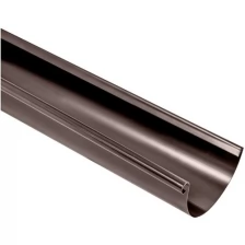 Желоб металлический водосточной системы RAIN SYSTEM, цвет коричневый(8017). длина 1.5м, 1 штука