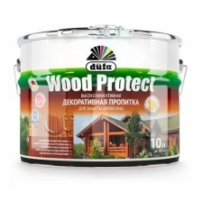 Пропитка DUFA Wood Protect для защиты древесины с воском Тик 10 л
