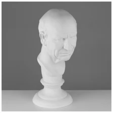 Мастерская Экорше Гипсовая фигура голова римлянина, 25 х 25 х 60 см