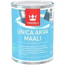 Краска для окон и дверей полуглянцевая Unica Akva Maali (Уника Аква) TIKKURILA 2,7л база С